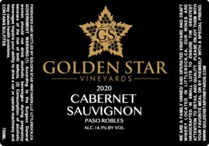 2020 Cabernet Sauvignon wine label