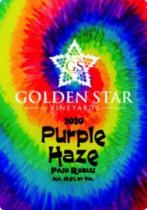 2020 Purple Haze wine label